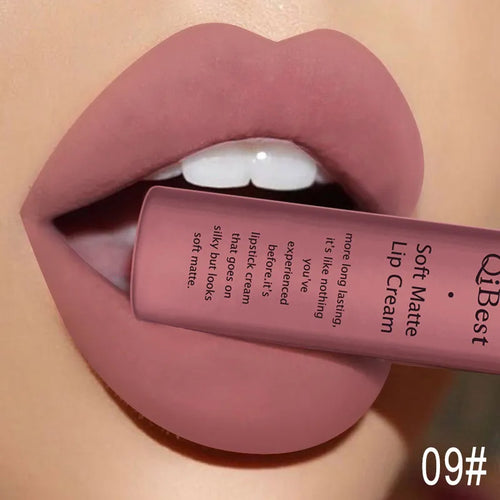 QIBEST Sexy Velvet Matte Lip Gloss Liquid Lipstick Lipgloss Beauty Red