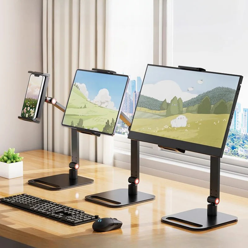 Portable Monitor Desk Holder Metal Stand 16 Inch Universal Expandable