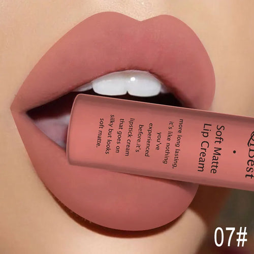 QIBEST Sexy Velvet Matte Lip Gloss Liquid Lipstick Lipgloss Beauty Red