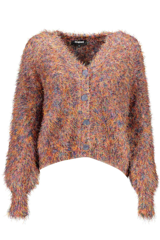 DESIGUAL CARDIGAN WOMAN ORANGE